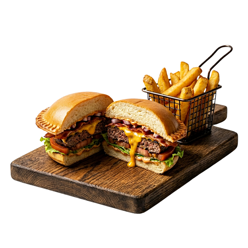 OVNI Bacon Burger avec frites